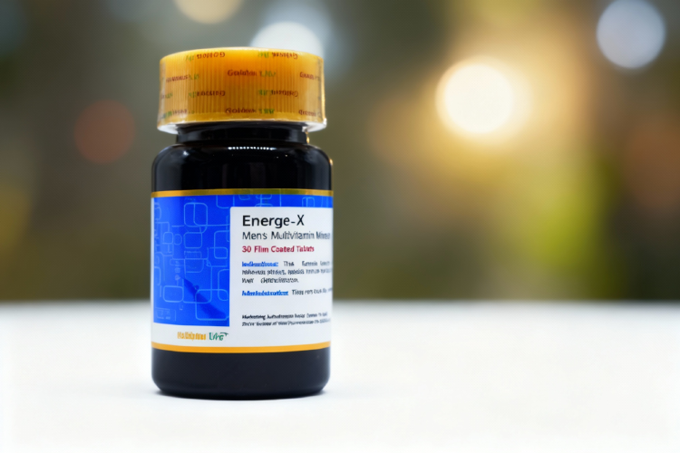 تصویر قرص انرژکس برای چاقی روی سطح سفید